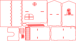 Casa armable de dos niveles