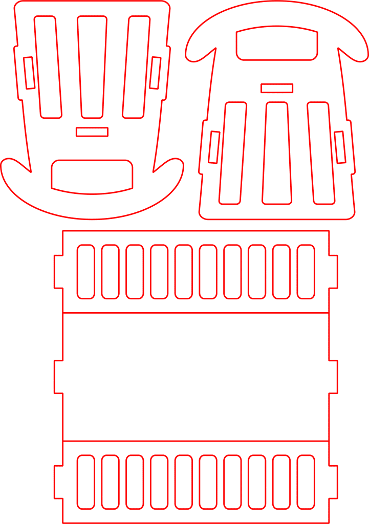Cuna-mecedora — vector para corte CNC