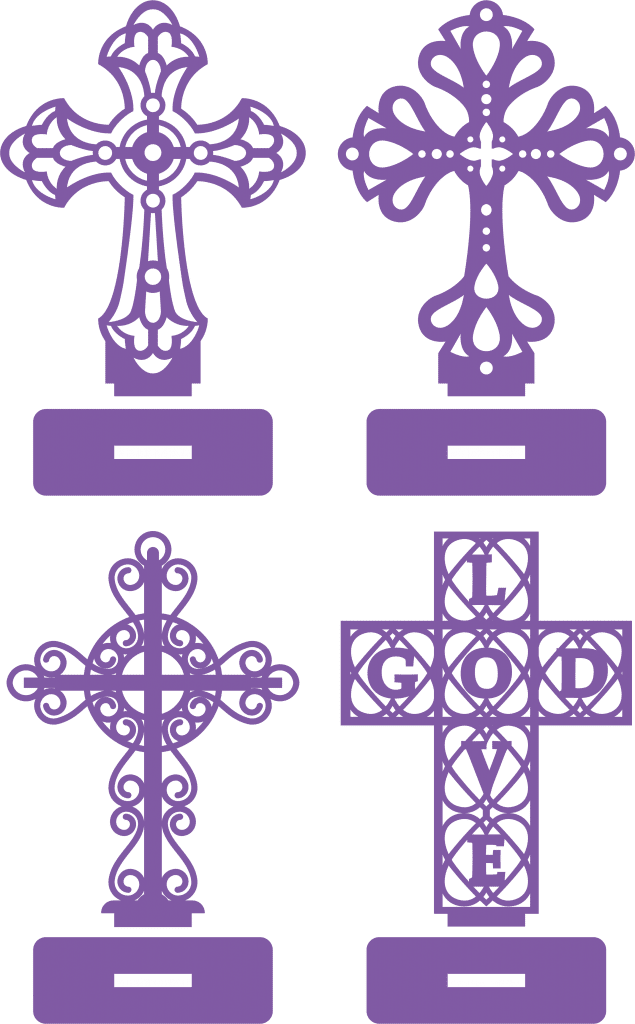 Cruces decorativas con base - Stanser