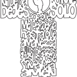 Cruz "Ángel de mi guarda" con ángel (niño) - Vector SVG DXF para CNC Router y Laser CO2 - Descargable gratis | Stanser