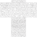 Cruz "Padre Nuestro" 7 - Vector SVG DXF para CNC Router y Laser CO2 - Descargable gratis | Stanser
