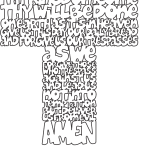 Cruz "Padre Nuestro" (inglés) - Vector SVG DXF para CNC Router y Laser CO2 - Descargable gratis | Stanser