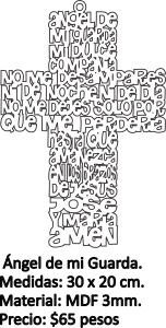Cruz «Ángel de mi guarda» 3
