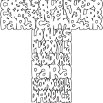Cruz "Plegaria de la serenidad" - Vector SVG DXF para CNC Router y Laser CO2 - Descargable gratis | Stanser