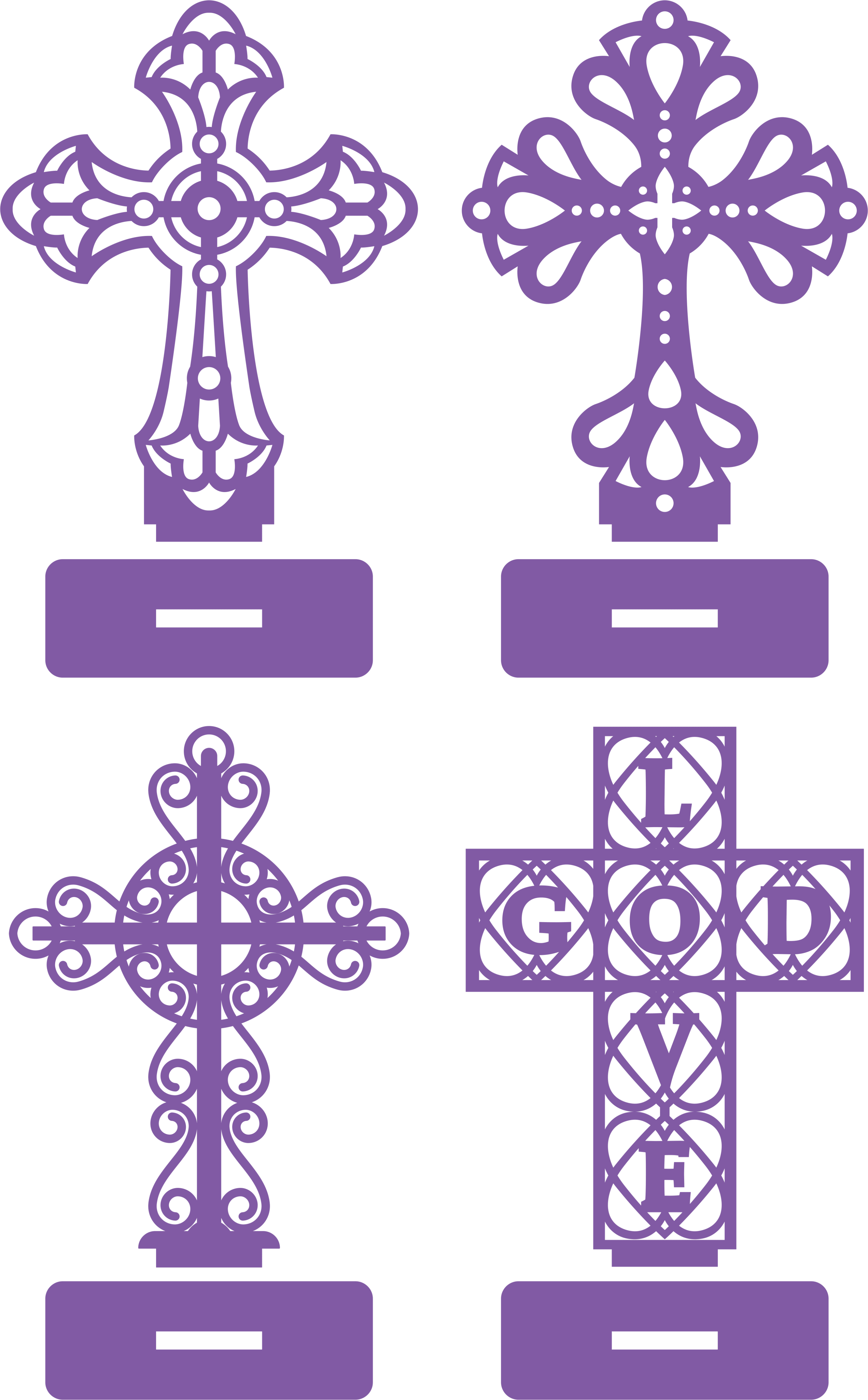 Cruces decorativas con base - Stanser