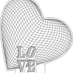 Corazón "Love" - Vector descarganle para corte CNC y grabado laser gratis | Stanser