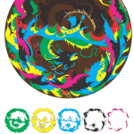 Dragón circular - Vector SVG DXF para CNC Router y Laser CO2 - Descargable gratis | Stanser