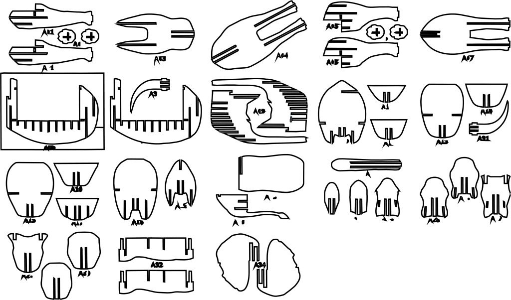 Elefante tridimensional — vector para corte CNC