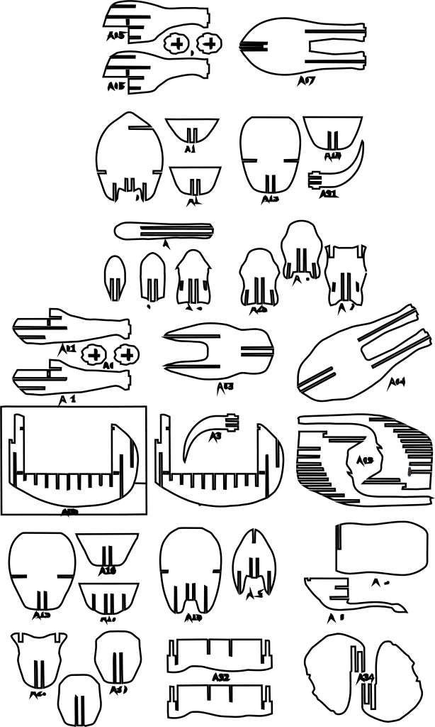 Elefante 2D — vector para corte CNC