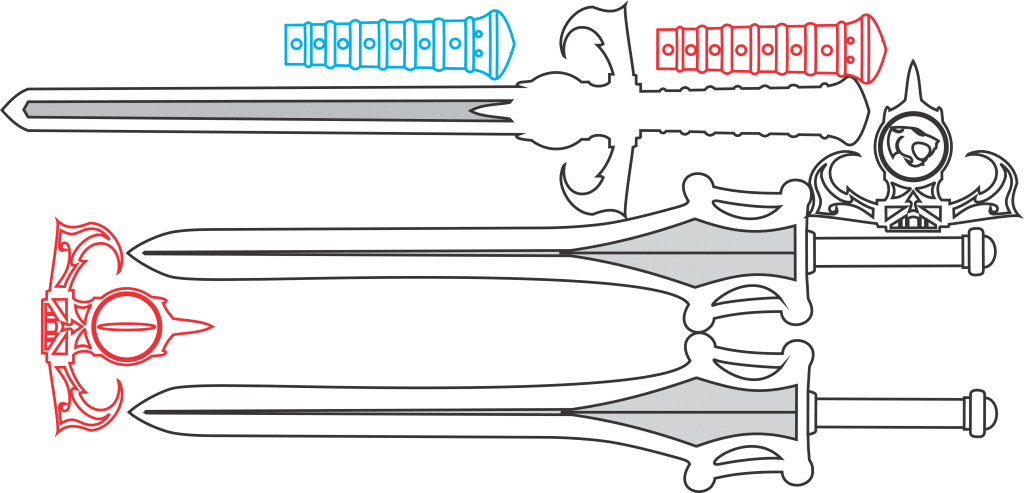 Espada del augurio — vector para corte CNC