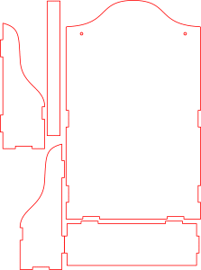 Estante rectangular