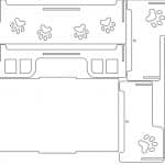 Cama para perro - Vector descarganle para corte CNC y grabado laser gratis | Stanser