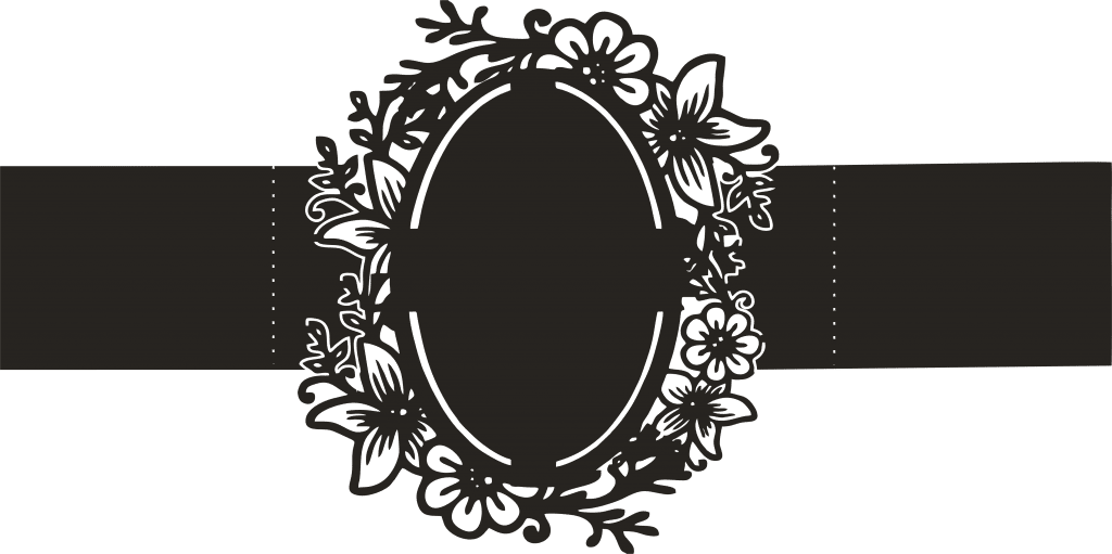 Cinturón para invitación — vector para corte CNC