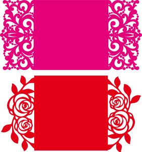 Invitaciones caladas en extremos