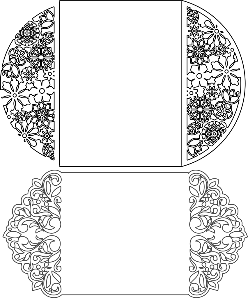 Sobres elegantes — vector para corte CNC