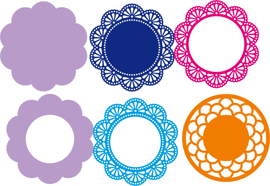 Galería de tarjetas circulares 2 — vector para corte CNC