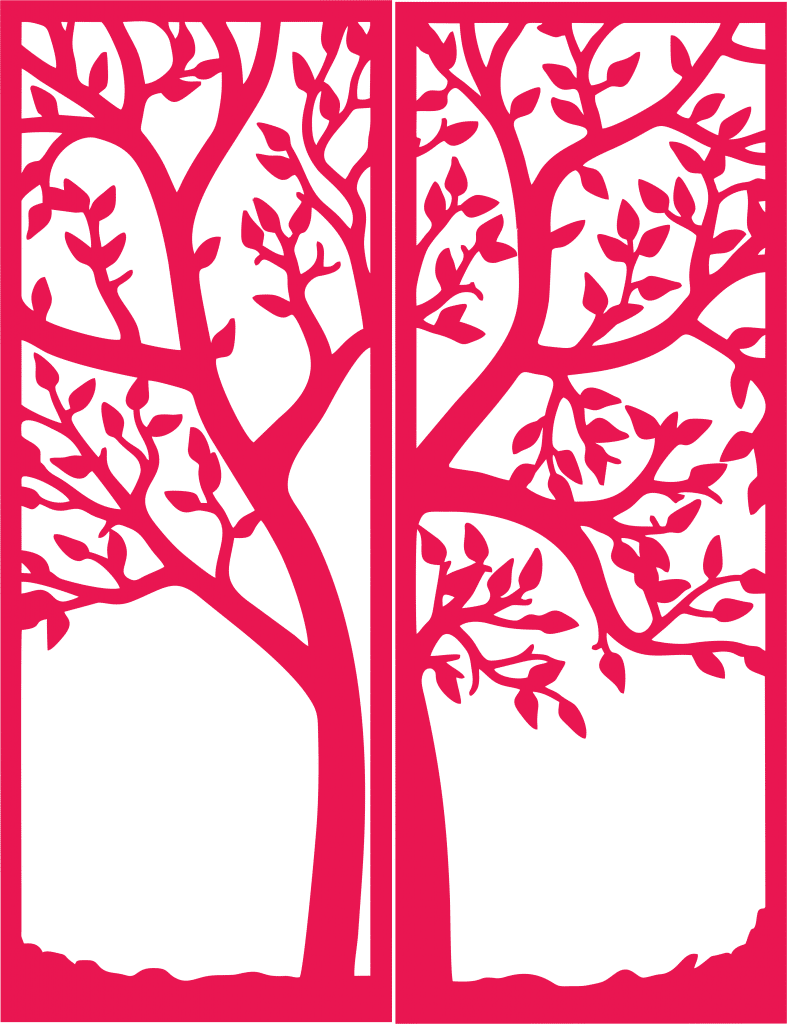 Invitación «Árbol» — vector para corte CNC