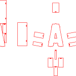 Letra A tridimensional - Vector descarganle para corte CNC y grabado laser gratis | Stanser