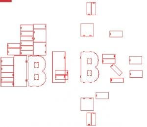 Letra «B» tridimensional
