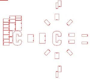 Letra «C» tridimensional