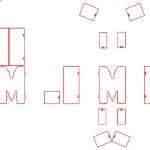 Letra "M" tridimensional - Vector descarganle para corte CNC y grabado laser gratis | Stanser