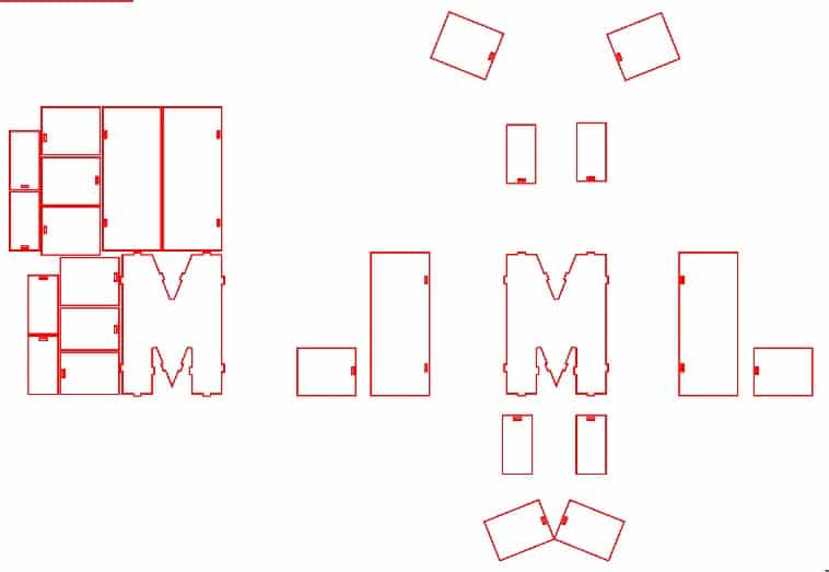 Letra «M» tridimensional