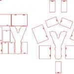 Letra "Y" tridimensional - Vector descarganle para corte CNC y grabado laser gratis | Stanser
