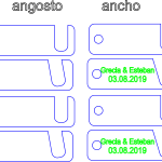 Llavero/destapador - Vector SVG DXF para CNC Router y Laser CO2 - Descargable gratis | Stanser