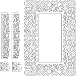 Marco para espejo - Vector descarganle para corte CNC y grabado laser gratis | Stanser
