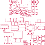 Muebles para casa de muñecas 3 - Vector descarganle para corte CNC y grabado laser gratis | Stanser