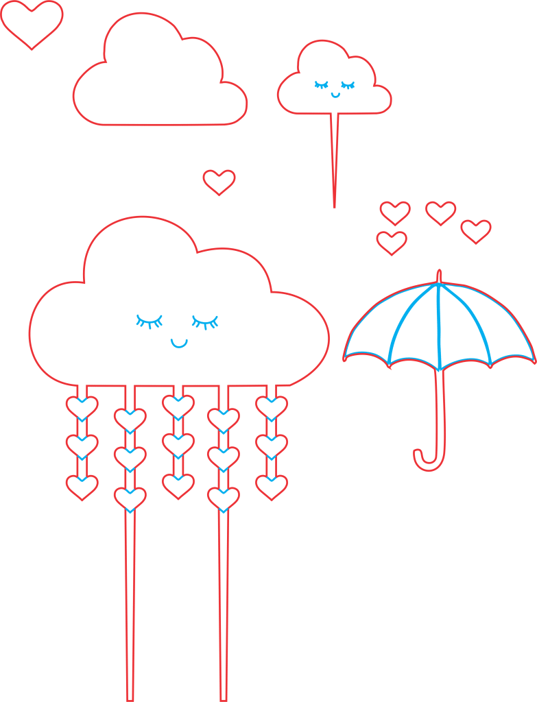Topper «Nube» — vector para corte CNC