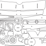 Avioneta armable - Vector descarganle para corte CNC y grabado laser gratis | Stanser