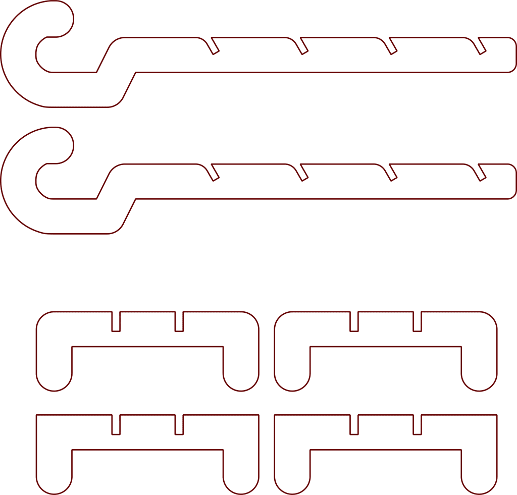 Porta zapatos — vector para corte CNC