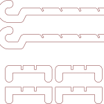 Porta zapatos - Vector SVG DXF para CNC Router y Laser CO2 - Descargable gratis | Stanser