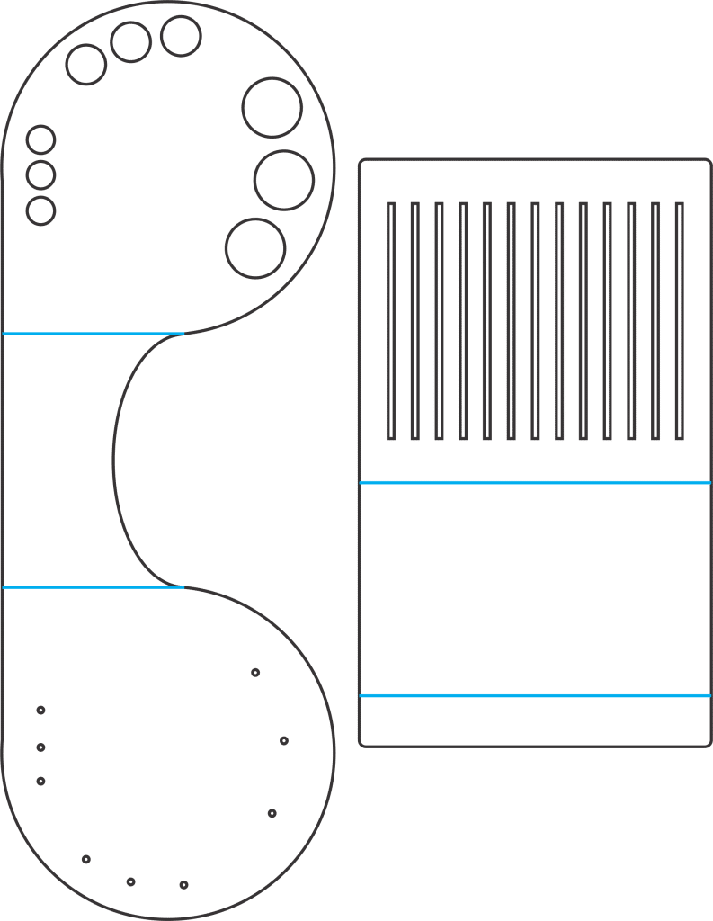 Portalápices — vector para corte CNC