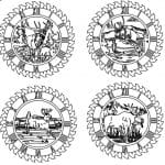 Reloj "Reno" - Vector SVG DXF para Laser CO2 - Descargable gratis | Stanser