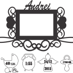 Portarretrato con colgantes - Vector descarganle para corte CNC y grabado laser gratis | Stanser