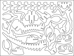 T-Rex tridimensional