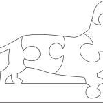 Rompecabezas "Perro" 6 - Vector descarganle para corte CNC y grabado laser gratis | Stanser