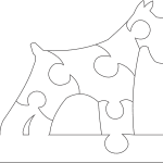 Rompecabezas "Perro" 4 - Vector descarganle para corte CNC y grabado laser gratis | Stanser