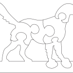 Rompecabezas "Perro" 2 - Vector descarganle para corte CNC y grabado laser gratis | Stanser