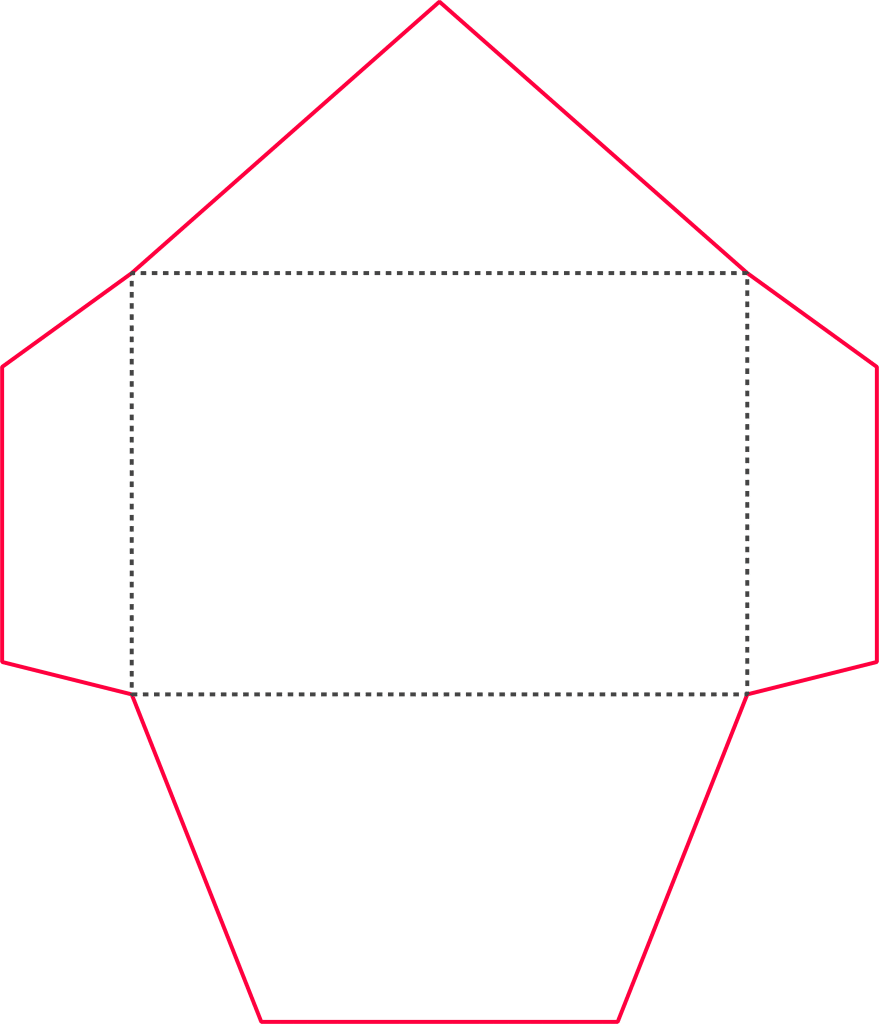 Sobre blanco (tradicional) — vector para corte CNC