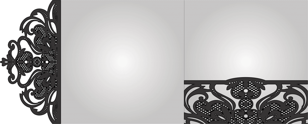 Sobre para invitación elegante — vector para corte CNC
