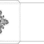 Sobre floral rectangular - Vector descarganle para corte CNC y grabado laser gratis | Stanser