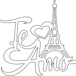 Letrero "Te amo" - Vector descarganle para corte CNC y grabado laser gratis | Stanser