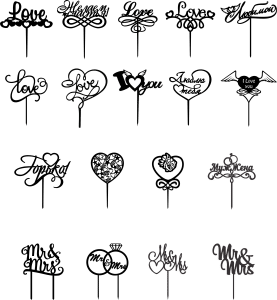 Decoraciones para pastelería (Toppers) 9