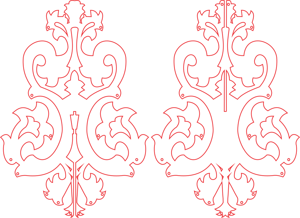 Símbolo tribal — vector para corte CNC