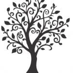 Árbol "Hojas y grecas" - Vector descarganle para corte CNC y grabado laser gratis | Stanser