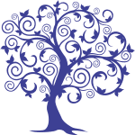 Árbol "Hojas y espirales" 2 - Vector descarganle para corte CNC y grabado laser gratis | Stanser
