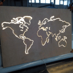 Mapa del mundo - Vector SVG DXF para CNC Router y Laser CO2 - Descargable gratis | Stanser